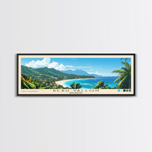 Load image into Gallery viewer, Beau Vallon, Seychelles Panoramic Print, Vacation Gift, Seychelles Wall Art, Vacation Wall Art, Vacatation Memories, Beach Decor, Beach Or Lakehouse Art