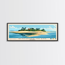 Load image into Gallery viewer, Benguerra Island, Mozambique Panoramic Print, Vacation Gift, Mozambique Wall Art, Beach Painting, Beach Decor, Large Wall Art, Wood Frame Art