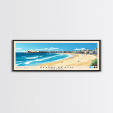Carregar imagem no visualizador da galeria, Bondi Beach, Sydney, Australia Panoramic Print, Vacation Gift, Sydney, Australia Wall Art, Beach Painting, Beach Decor, Beach Or Lakehouse Art
