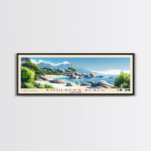 Load image into Gallery viewer, Boulders Beach, Cape Town Panoramic Print, Vacation Gift, Cape Town Wall Art, Vacation Wall Art, Vacatation Memories, Beach Decor, Beach Or Lakehouse Art