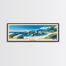 Load image into Gallery viewer, Boulders Beach, Cape Town, South Africa Panoramic Print, Vacation Gift, South Africa Wall Art, Beach Painting, Beach Decor, Beach Or Lakehouse Art