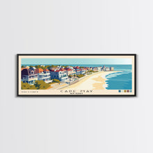Carregar imagem no visualizador da galeria, Cape May, New Jersey Panoramic Beach Print, Vacation Gift, New Jersey Wall Art, Beach Painting, Beach Decor, Beach Painting