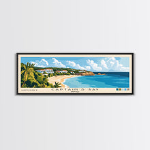 Carregar imagem no visualizador da galeria, Captain's Bay, Anguila Panoramic Print, Vacation Gift, Anguila Wall Art, Beach Painting, Beach Decor, Beach Or Lakehouse Art