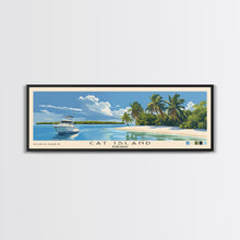 Cargar imagen en el visor de la galería, Cat Island, Bahamas Panoramic Beach Print, Vacation Gift, Bahamas Wall Art, Beach Painting, Beach Decor, Beach Painting