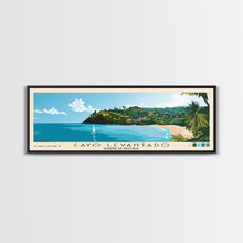 Cargar imagen en el visor de la galería, Cayo Levantado, Dominican Republic Panoramic Print, Vacation Gift, Dominican Republic Wall Art, Beach Painting, Beach Decor, Beach Or Lakehouse Art