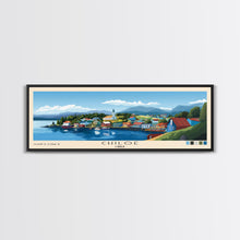 Cargar imagen en el visor de la galería, Chiloé, Chile Panoramic Print, Vacation Gift, Chile Wall Art, Beach Painting, Beach Decor, Large Wall Art, Wood Frame Art