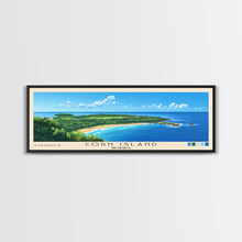 Load image into Gallery viewer, Corn Island, NICARAGUA Panoramic Print, Vacation Gift, NICARAGUA Wall Art, Beach Painting, Beach Decor, Beach Or Lakehouse Art