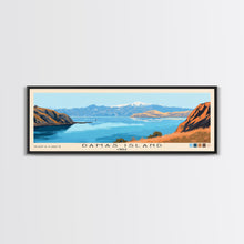 Load image into Gallery viewer, Damas Island, Chile Panoramic Print, Vacation Gift, Chile Wall Art, Beach Painting, Beach Decor, Large Wall Art, Wood Frame Art