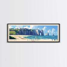 Carregar imagem no visualizador da galeria, Étretat, France Panoramic Beach Print, Vacation Gift, France Wall Art, Beach Painting, Beach Decor, Beach Painting