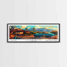 Cargar imagen en el visor de la galería, Chula Vista California Panoramic Wall Art Framed Canvas Print, Mid Century Modern Art, Pop Art Style, Travel Poster, Home Decor, Retro Style