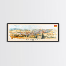 Carregar imagem no visualizador da galeria, Albacete Spain Travel Print Wall Art, Panoramic City Art, Travel Art, Wall Decor, Vacation Gift, Framed Canvas Print Or Metal Art