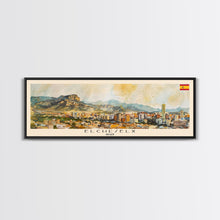 Load image into Gallery viewer, Elche Spain Travel Art, City Art, Framed Canvas Print or Metal Wall Art, Europe Travel Poster, Panoramic Wall Art, Extra Wide Wall Art