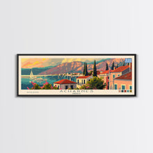 Carregar imagem no visualizador da galeria, Acharnes Greece Travel Print Wall Art, Panoramic City Art, Travel Art, Wall Decor, Vacation Gift, Framed Canvas Print Or Metal Art