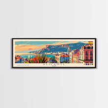 Carregar imagem no visualizador da galeria, Alicante Spain Travel Print Wall Art, Panoramic City Art, Travel Art, Wall Decor, Vacation Gift, Framed Canvas Print Or Metal Art