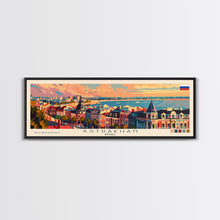 Load image into Gallery viewer, Astrakhan Russia Travel Print Wall Art, Panoramic City Art, Travel Art, Wall Decor, Vacation Gift, Framed Canvas Print Or Metal Art