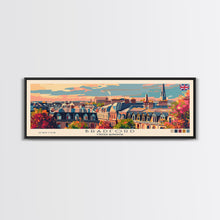 Load image into Gallery viewer, Bradford United Kingdom Travel Print Wall Art, Panoramic City Art, Travel Art, Wall Decor, Vacation Gift, Framed Canvas Print Or Metal Art