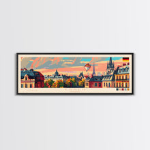 Load image into Gallery viewer, Essen Germany Travel Print Wall Art, Panoramic City Art, Travel Art, Wall Decor, Vacation Gift, Framed Canvas Print Or Metal Art