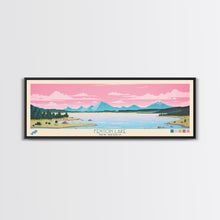 Carregar imagem no visualizador da galeria, Fenton Lake New Mexico Framed Canvas Print, Panoramic Art, Midcentury Modern, Pop Art, Living Room Decor, Travel Poster, Lake View, Wall Art