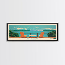 Carregar imagem no visualizador da galeria, Table Rock Lake, Missouri Framed Canvas Print, Lake House Art, Midcentury Modern Decor, Pop Art, Travel Poster, Living Room Wall Art