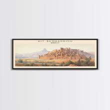 Carregar imagem no visualizador da galeria, Ait Benhaddou Travel Poster Print, Framed Canvas Wall Art, Metal Wall Art, Morocco art, Gift For Him, Travel Wall Art, Travel Lover Gift