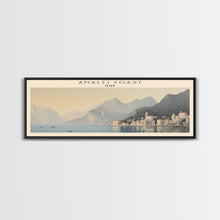 Load image into Gallery viewer, Amalfi Coast COUNTRY Travel Poster Print, Framed Canvas Print, Italy Travel Art, Wood Framed Art, Wall Hanging, Home Decor