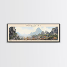 Load image into Gallery viewer, Batu Caves Travel Print Wall Art, Travel Poster Print, Retro Style COUNTRY Home Decor, Wall Hanging, Travel Gift Idea, Unique Metal Art