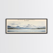 Load image into Gallery viewer, Beagle Channel Travel Poster Print, Framed Canvas Print, COUNTRY Travel Art, Wood Framed Art, Wall Hanging, Home Decor