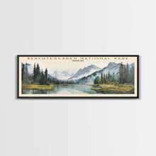 Load image into Gallery viewer, Berchtesgaden National Park COUNTRY Travel Poster Print, Framed Canvas Print, COUNTRY Travel Art, Wood Framed Art, Wall Hanging, Home Decor