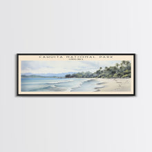 Carregar imagem no visualizador da galeria, Cahuita National Park Framed Canvas Print Travel Poster | Wall Art | Home Decor | Gift For Travel Lover | Wall Hanging | Original Art