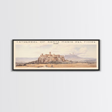 Load image into Gallery viewer, Cathedral of Santa Maria del Fiore Travel Poster Print, Framed Canvas Print, COUNTRY Travel Art, Wood Framed Art, Wall Hanging, Home Decor
