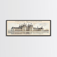 Cargar imagen en el visor de la galería, Château de Chambord Travel Poster Print, Framed Canvas Print, COUNTRY Travel Art, Wood Framed Art, Wall Hanging, Home Decor
