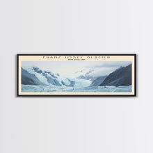 Carregar imagem no visualizador da galeria, Franz Josef Glacier COUNTRY Travel Poster Print, Framed Canvas Print, COUNTRY Travel Art, Wood Framed Art, Wall Hanging, Home Decor