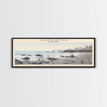 Load image into Gallery viewer, Glass Beach Travel Print Wall Art, Travel Poster Print, Retro Style COUNTRY Home Decor, Wall Hanging, Travel Gift Idea, Unique Metal Art