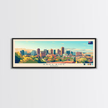 Carregar imagem no visualizador da galeria, Adelaide, Australia Panoramic Travel Poster Canvas Print, Adelaide, Australia Painting, Australia Art, Adelaide Panoramic Travel Art, Travel Painting