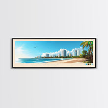 Load image into Gallery viewer, Aracaju, Brazil Panoramic Travel Poster Canvas Print, Aracaju, Brazil Painting, Brazil Art, Aracaju Travel Art, Guest Room Painting