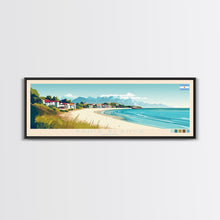 Carregar imagem no visualizador da galeria, Bahia Blanca, Argentina Panoramic Travel Poster Canvas Print, Bahia Blanca, Argentina Painting, Argentina Art, Bahia Blanca Travel Art, Guest Room Painting