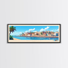Load image into Gallery viewer, Benguela, Angola Panoramic Travel Poster Canvas Print, Benguela, Angola Painting, Angola Art, Benguela Panoramic Travel Art, Travel Painting