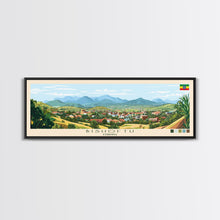 Load image into Gallery viewer, Bishoftu, Ethiopia Panoramic Travel Poster Canvas Print, Bishoftu, Ethiopia Painting, Ethiopia Art, Bishoftu Panoramic Travel Art, Travel Painting
