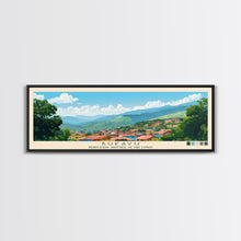 Carregar imagem no visualizador da galeria, Bukavu, Congo Panoramic Travel Poster Canvas Print, Bukavu, Congo Painting, Congo Art, Bukavu Travel Art, Living Room Painting