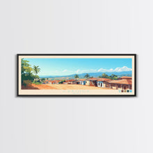 Carregar imagem no visualizador da galeria, Cabinda, Angola Panoramic Travel Poster Canvas Print, Cabinda, Angola Painting, Angola Art, Cabinda Travel Art, Guest Room Painting