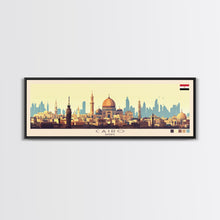 Carregar imagem no visualizador da galeria, Cairo, Egypt Panoramic Travel Poster Canvas Print, Cairo, Egypt Painting, Egypt Art, Cairo Panoramic Travel Art, Travel Painting