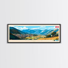 Carregar imagem no visualizador da galeria, Cajamarca, Peru Panoramic Travel Poster Canvas Print, Cajamarca, Peru Painting, Peru Art, Cajamarca Travel Art, Guest Room Painting