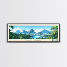 Carregar imagem no visualizador da galeria, Campinas, Brazil Travel Poster Panoramic Canvas Print, Campinas, Brazil Painting, Brazil Art, Campinas Travel Art, Guest Room Painting