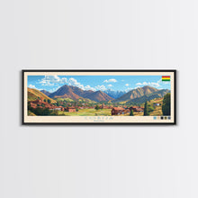 Cargar imagen en el visor de la galería, Cobija, Bolivia Panoramic Travel Poster Canvas Print, Cobija, Bolivia Painting, Bolivia Art, Cobija Travel Art, Guest Room Painting