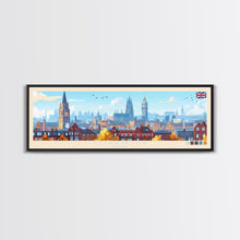 Load image into Gallery viewer, Coventry, England Travel Poster Panoramic Canvas Print, Coventry, England Painting, England Art, Coventry Travel Art, Guest Room Painting