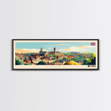 Load image into Gallery viewer, Durban, South Africa Panoramic Travel Poster Canvas Print, Durban, South Africa Painting, South Africa Art, Durban Travel Art, Living Room Painting