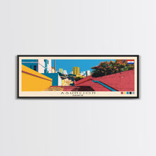 Load image into Gallery viewer, Asuncion, Paraguay Panoramic Canvas Print, Asuncion, Paraguay Painting, Paraguay Art, Asuncion Travel Poster, Travel Art, Living Room Painting