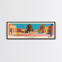 Load image into Gallery viewer, Ballarat, Australia Panoramic Canvas Print, Ballarat, Australia Painting, Australia Art, Ballarat Travel Poster, Travel Art, Housewarming Gift
