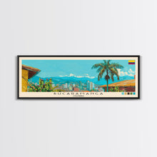 Carregar imagem no visualizador da galeria, Bucaramanga, Colombia Panoramic Canvas Print, Bucaramanga, Colombia Painting, Colombia Art, Bucaramanga Travel Poster, Travel Art, Guest Room Painting