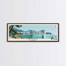 Carregar imagem no visualizador da galeria, Busan, South Korea Panoramic Canvas Print, Busan, South Korea Painting, South Korea Art, Busan Travel Poster, Travel Art, Guest Room Painting
